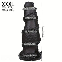 7.08in 8.46in 10.03in 11.81in 13.77in 14.96in Fantasy Big Thick Monster Dildo