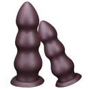 7.08in 8.46in 10.23in 12.2in Chocolate-Colored Silicone Anal Soft Smooth Dildo
