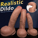 7.08in 8.46in 10.23in Strap on Realistic Silicone Curved Dildo Pleasure Aid