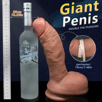 7.08in 8.46in 10.23in Strap on Realistic Silicone Curved Dildo Pleasure Aid