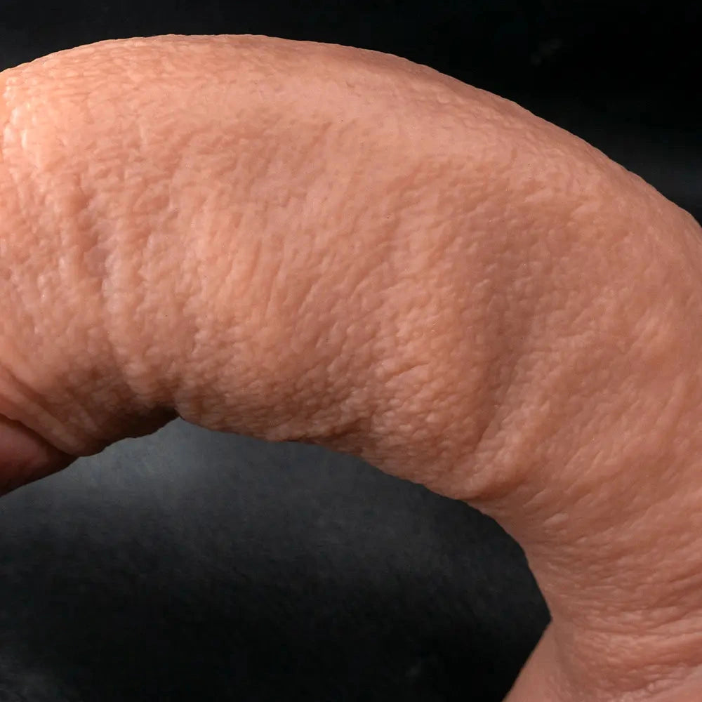 7.08in 8.46in 10.23in Strap on Realistic Silicone Curved Dildo Pleasure Aid