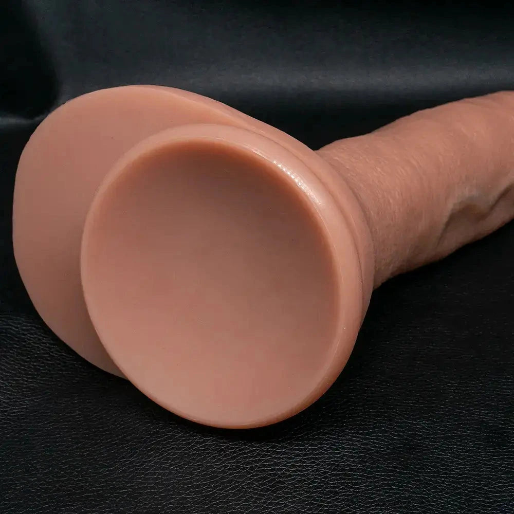 7.08in 8.46in 10.23in Strap on Realistic Silicone Curved Dildo Pleasure Aid