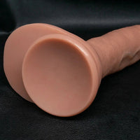 7.08in 8.46in 10.23in Strap on Realistic Silicone Curved Dildo Pleasure Aid