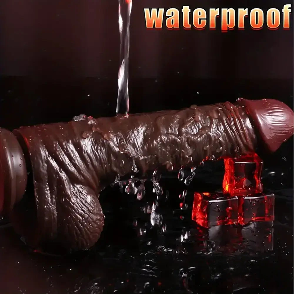 7.08in 8.46in Realistic Silicone Dildo For Women With Sliding Foreskin