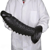 7.08in 8.66in 10.23in 11.81in 13.38in PVC Monster Large Spiky Particles Dildo