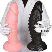 7.08in 8.66in 10.23in 11.81in 13.38in PVC Monster Large Spiky Particles Dildo