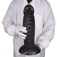 7.08in 8.66in 10.23in 11.81in 13.38in PVC Monster Large Spiky Particles Dildo