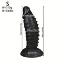 7.08in 8.66in 10.23in 11.81in 13.38in PVC Monster Large Spiky Particles Dildo