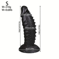 7.08in 8.66in 10.23in 11.81in 13.38in PVC Monster Large Spiky Particles Dildo