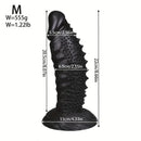 7.08in 8.66in 10.23in 11.81in 13.38in PVC Monster Large Spiky Particles Dildo
