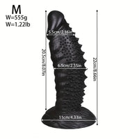 7.08in 8.66in 10.23in 11.81in 13.38in PVC Monster Large Spiky Particles Dildo