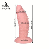 7.08in 8.66in 10.23in 11.81in 13.38in PVC Monster Large Spiky Particles Dildo