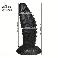 7.08in 8.66in 10.23in 11.81in 13.38in PVC Monster Large Spiky Particles Dildo