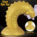 7.08in 8.66in 10.23in 11.81in 13.38in Spiky Particles Huge Dildo With Penis Bump