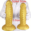 7.08in 8.66in 10.23in 11.81in 13.38in Spiky Particles Huge Dildo With Penis Bump