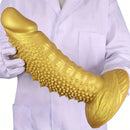 7.08in 8.66in 10.23in 11.81in 13.38in Spiky Particles Huge Dildo With Penis Bump