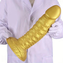 7.08in 8.66in 10.23in 11.81in 13.38in Spiky Particles Huge Dildo With Penis Bump