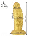 7.08in 8.66in 10.23in 11.81in 13.38in Spiky Particles Huge Dildo With Penis Bump