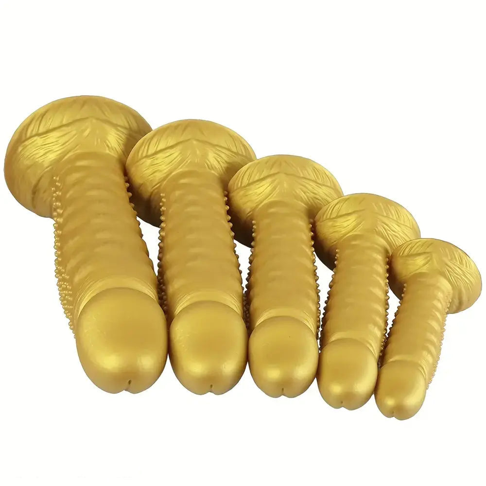 7.08in 8.66in 10.23in 11.81in 13.38in Spiky Particles Huge Dildo With Penis Bump
