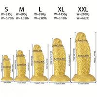 7.08in 8.66in 10.23in 11.81in 13.38in Spiky Particles Huge Dildo With Penis Bump