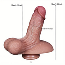 7.08in 8.66in Realistic Large Silicone Soft Unisex Anal Play Dildo