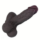 7.08in 8.66in Realistic Thick Ebony Silicone Vaginal Stimulating Toy