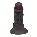 7.08in 8.66in Realistic Thick Ebony Silicone Vaginal Stimulating Toy
