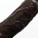 7.08in 8.85in 11.02in 12.79in Realistic Thick Big Liquid Silicone Ebony Dildo