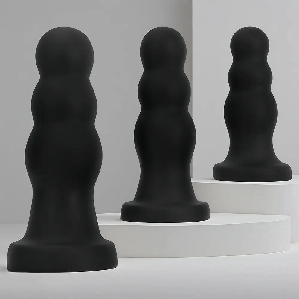 7.08in 8.85in 11.02in Soft Pull-bead Anal Plug Extra Large Thick Dildo