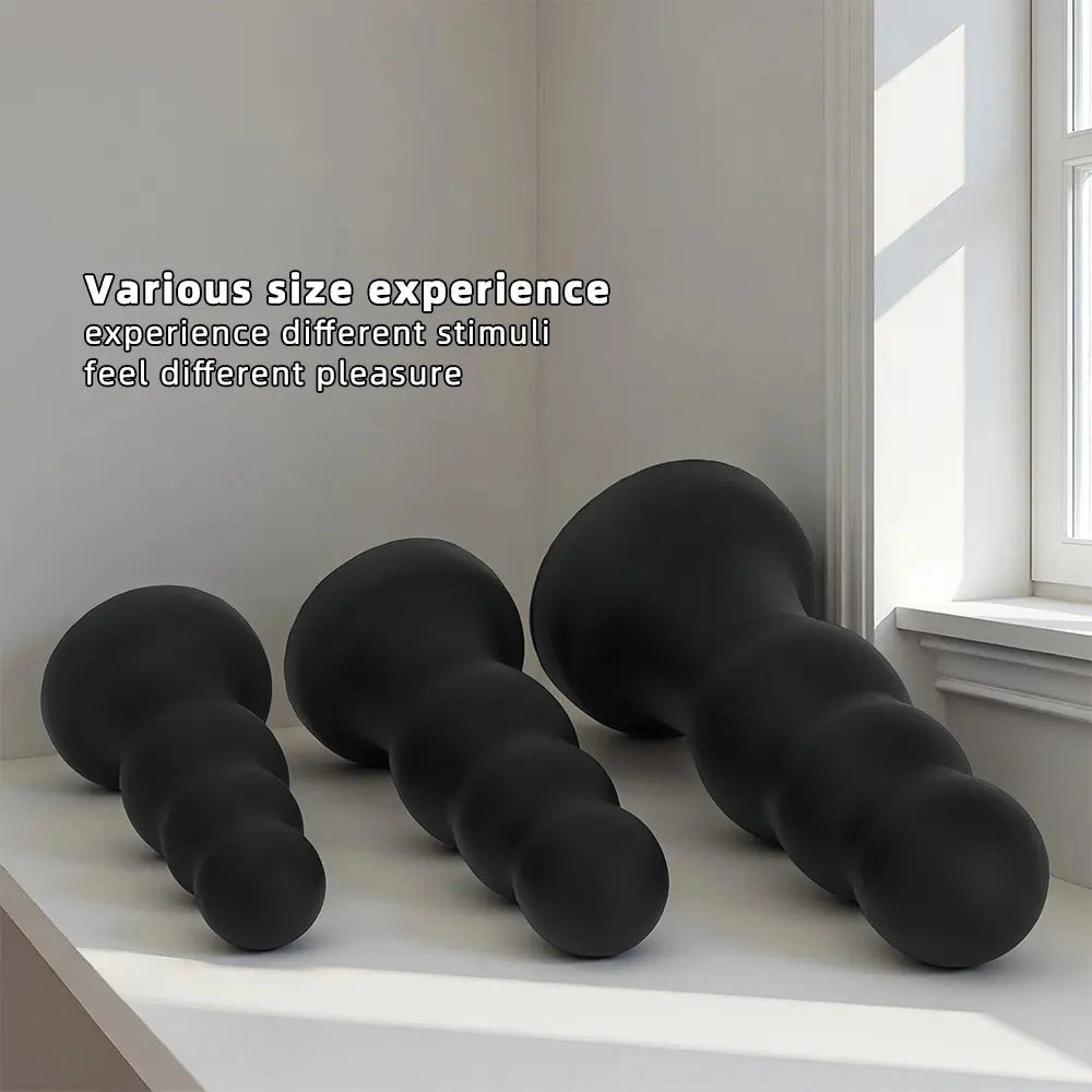 7.08in 8.85in 11.02in Soft Pull-bead Anal Plug Extra Large Thick Dildo