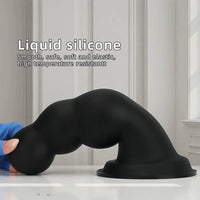 7.08in 8.85in 11.02in Soft Pull-bead Anal Plug Extra Large Thick Dildo
