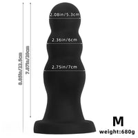 7.08in 8.85in 11.02in Soft Pull-bead Anal Plug Extra Large Thick Dildo