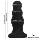 7.08in 8.85in 11.02in Soft Pull-bead Anal Plug Extra Large Thick Dildo