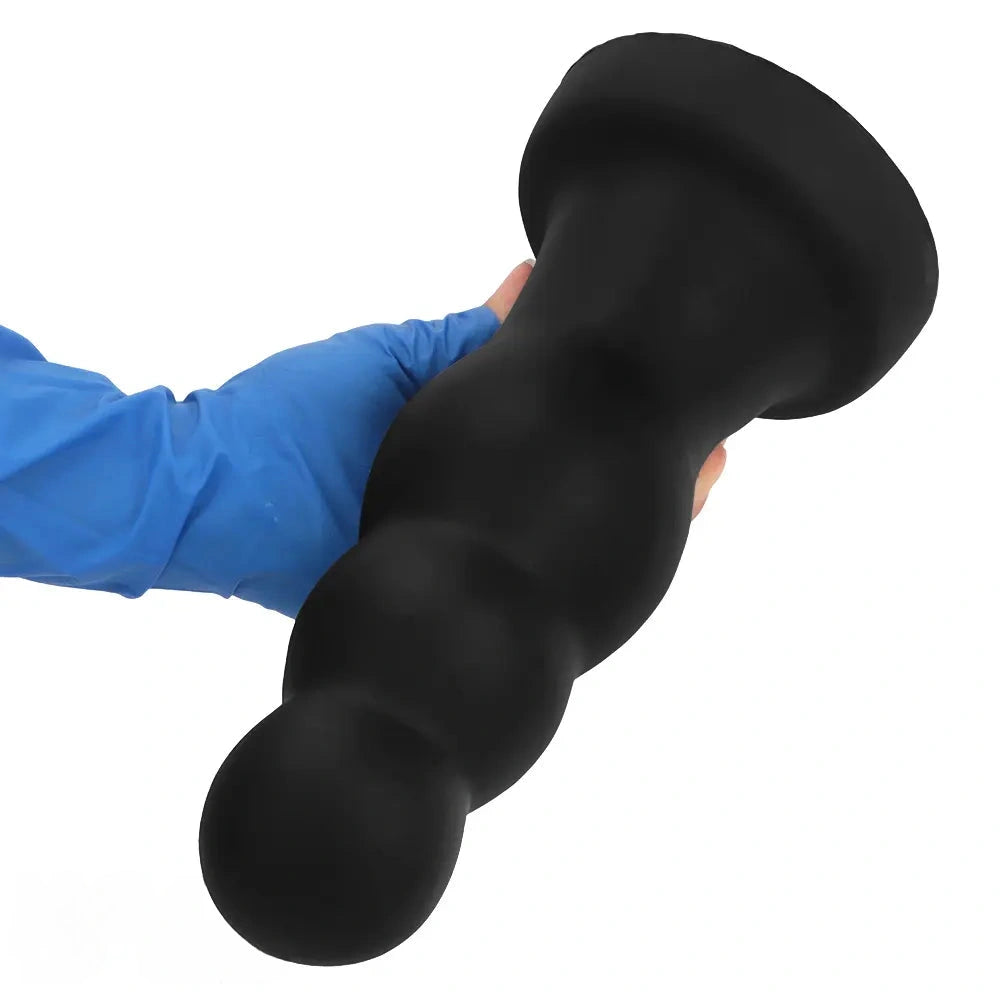 7.08in 8.85in 11.02in Soft Pull-bead Anal Plug Extra Large Thick Dildo