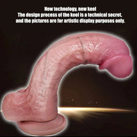 7.08in 8.85in Realistic Soft Skin Feel Dildo Adult Sex Toy For Adults