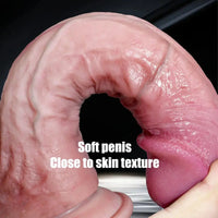 7.08in 8.85in Realistic Soft Skin Feel Dildo Adult Sex Toy For Adults