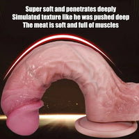 7.08in 8.85in Realistic Soft Skin Feel Dildo Adult Sex Toy For Adults