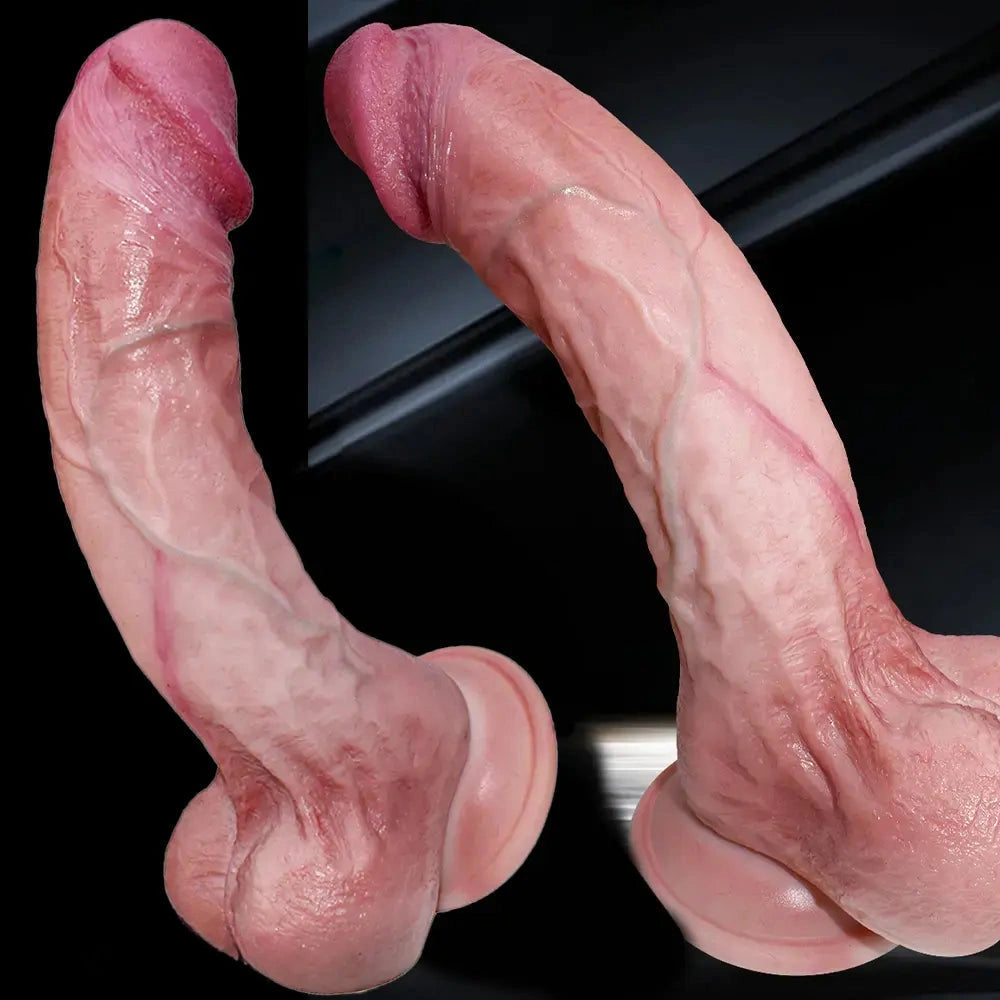 7.08in 8.85in Realistic Soft Skin Feel Dildo Adult Sex Toy For Adults