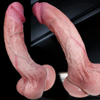 7.08in 8.85in Realistic Soft Skin Feel Dildo Adult Sex Toy For Adults