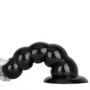 7.08in 9.05in 10.62in Black Beads Tower Five Bead Big Anal Plug Dildo