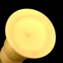 7.08in 9.05in 10.62in Gold Silicone Soft Five-Bead Pull-Bead Butt Plug Dildo