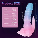 7.08in 9.05in Dinosaur Luminous Monster Soft Female Glowing Dildo