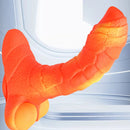 7.08in 9.05in Uncut Big Monster Animal Soft Silicone Luminous Dildo
