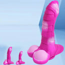 7.08in 9.05in Uncut Big Monster Animal Soft Silicone Luminous Dildo