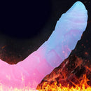 7.08in 9.05in Uncut Big Monster Animal Soft Silicone Luminous Dildo