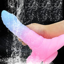 7.08in 9.05in Uncut Big Monster Animal Soft Silicone Luminous Dildo