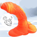 7.08in 9.05in Uncut Big Monster Animal Soft Silicone Luminous Dildo