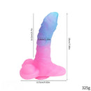 7.08in 9.05in Uncut Big Monster Animal Soft Silicone Luminous Dildo