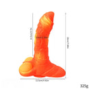 7.08in 9.05in Uncut Big Monster Animal Soft Silicone Luminous Dildo