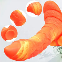7.08in 9.05in Uncut Big Monster Animal Soft Silicone Luminous Dildo